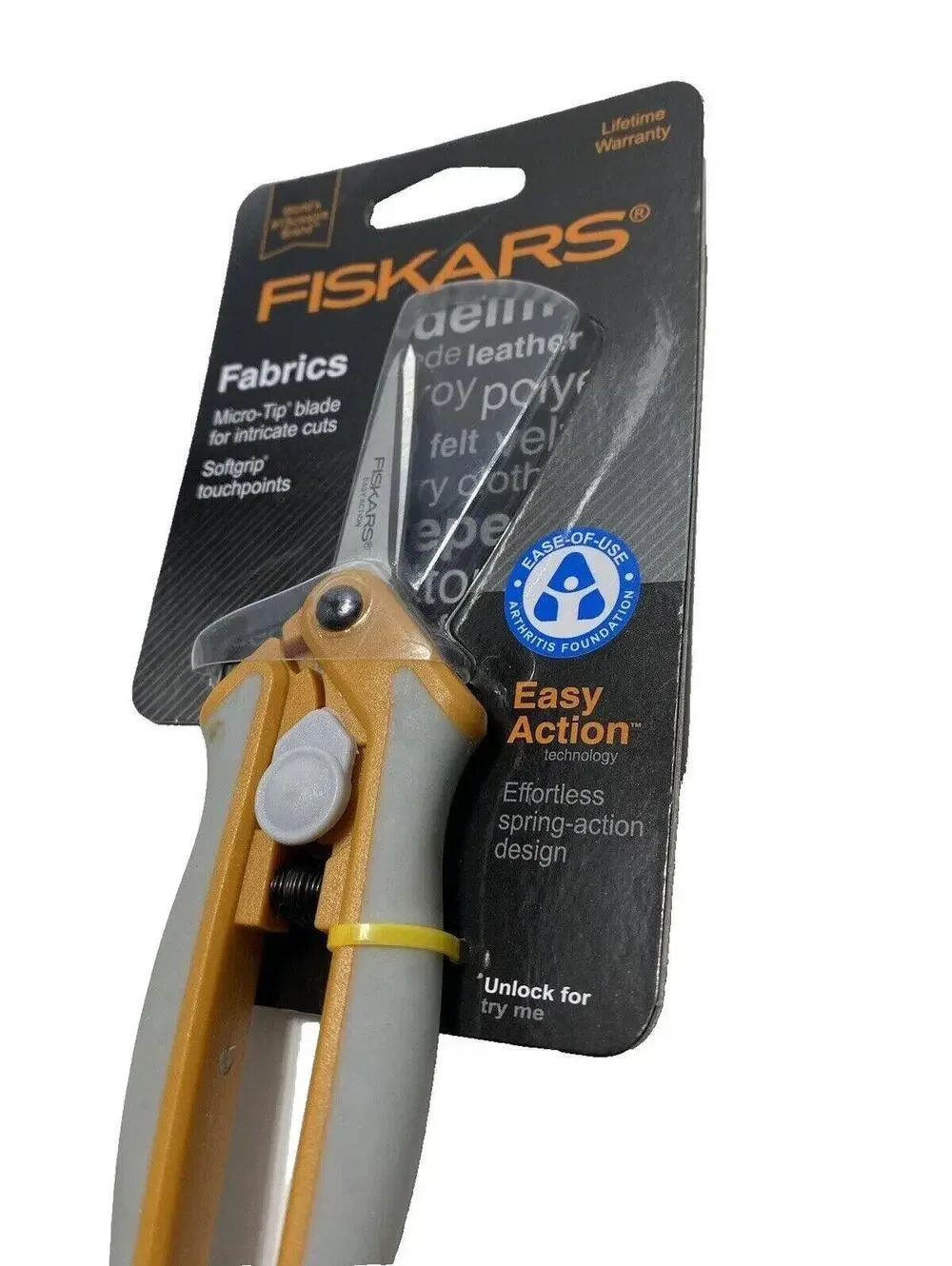 Fiskars Fabric Scissors Microtip Blade Sharp Sewing Craft New